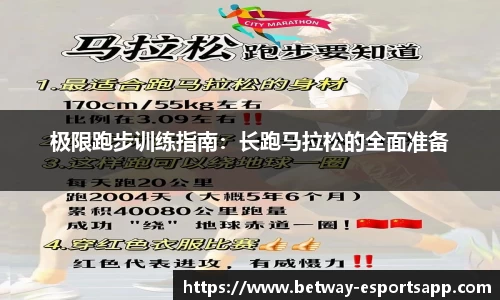 极限跑步训练指南：长跑马拉松的全面准备